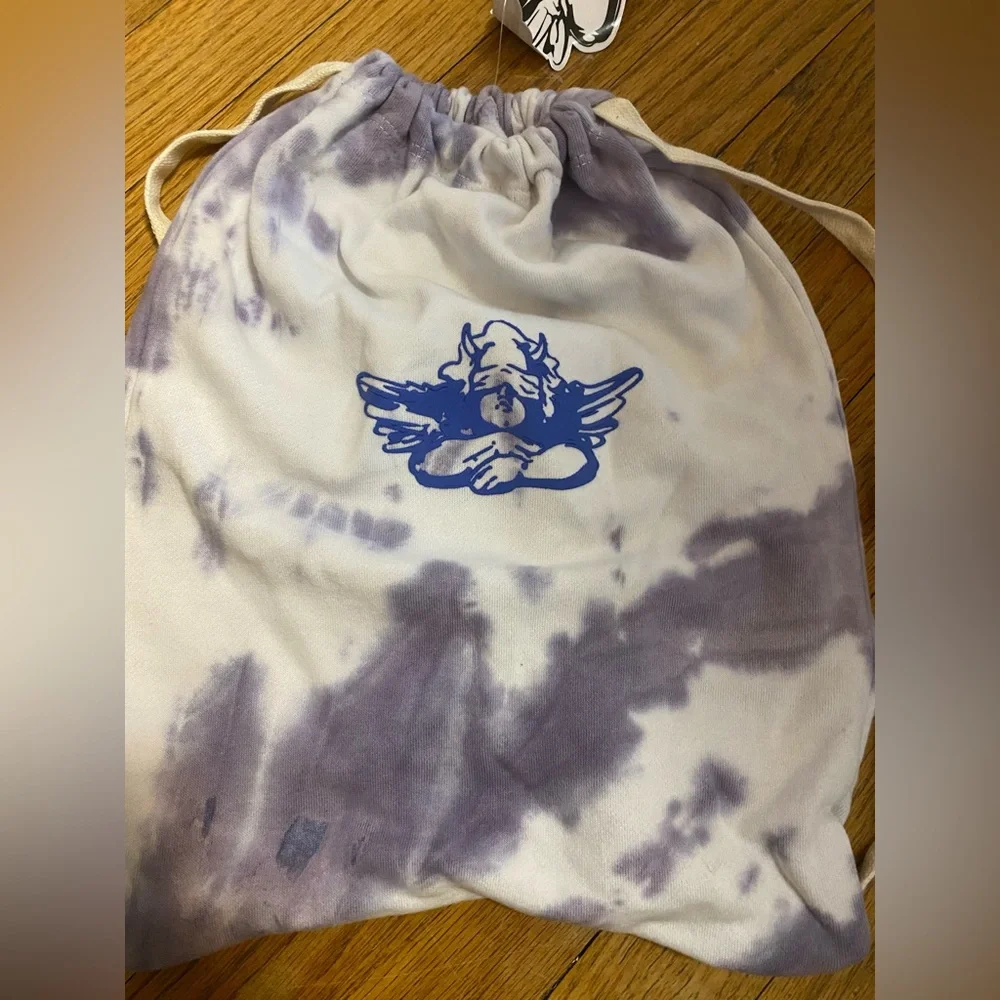 Boys Lie Tie-Dye Drawstring Bag with Angel Print